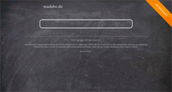 Desktop Screenshot of madabo.de
